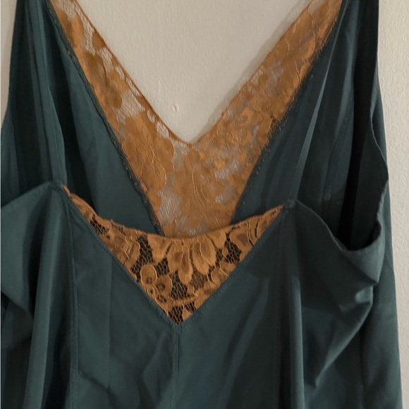 Free people Elegant Green and Gold Women's  dress - Picture 5 of 7